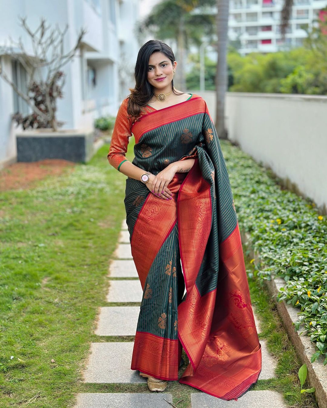 Majestic Banarasi Soft Silk Saree for Weddings