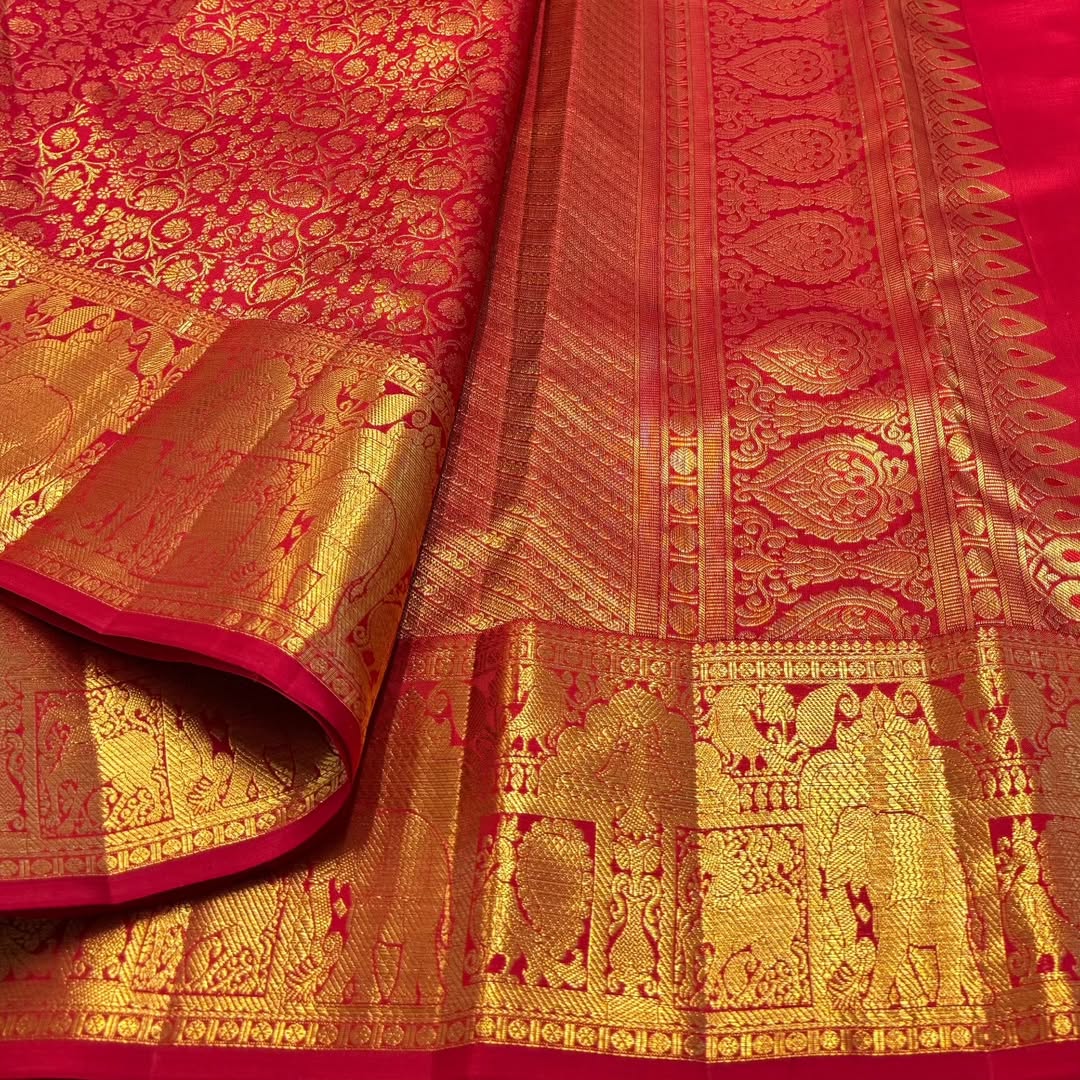 Banarasi Soft Silk Saree Colour 1 – Gold Zari Weaving by DCPL