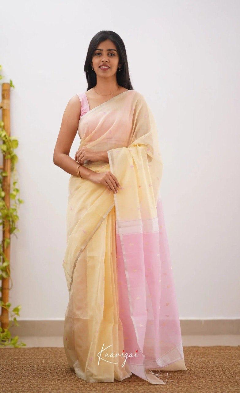 Soft Linen Cotton Silk Saree – Trendy & Rich Design with Full Body Weaving