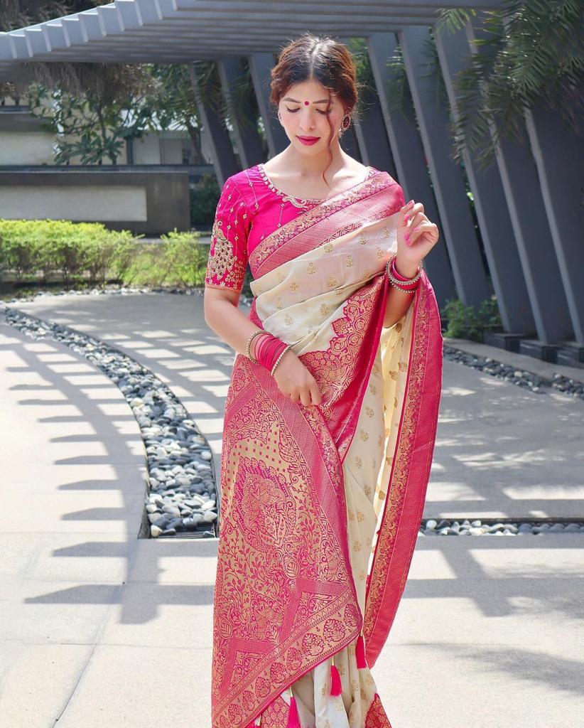 Elegant Kanjivaram Silk Saree by Weave