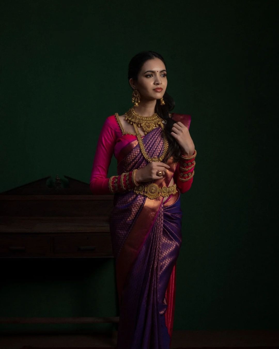Regal Banarasi Soft Silk Saree with Intricate Brocade & Designer Pallu – Colour 1