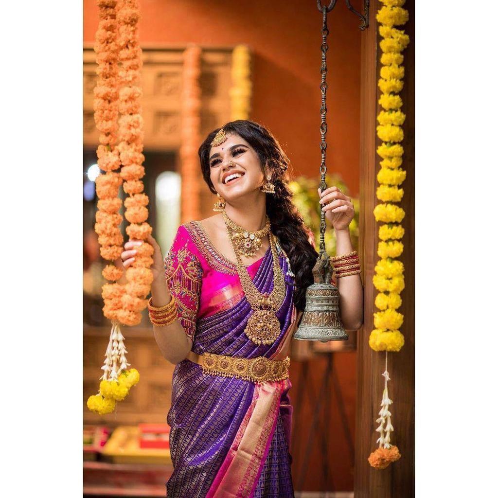 Banarasi Soft Silk Saree with Lustrous Finish & Elegant Appeal