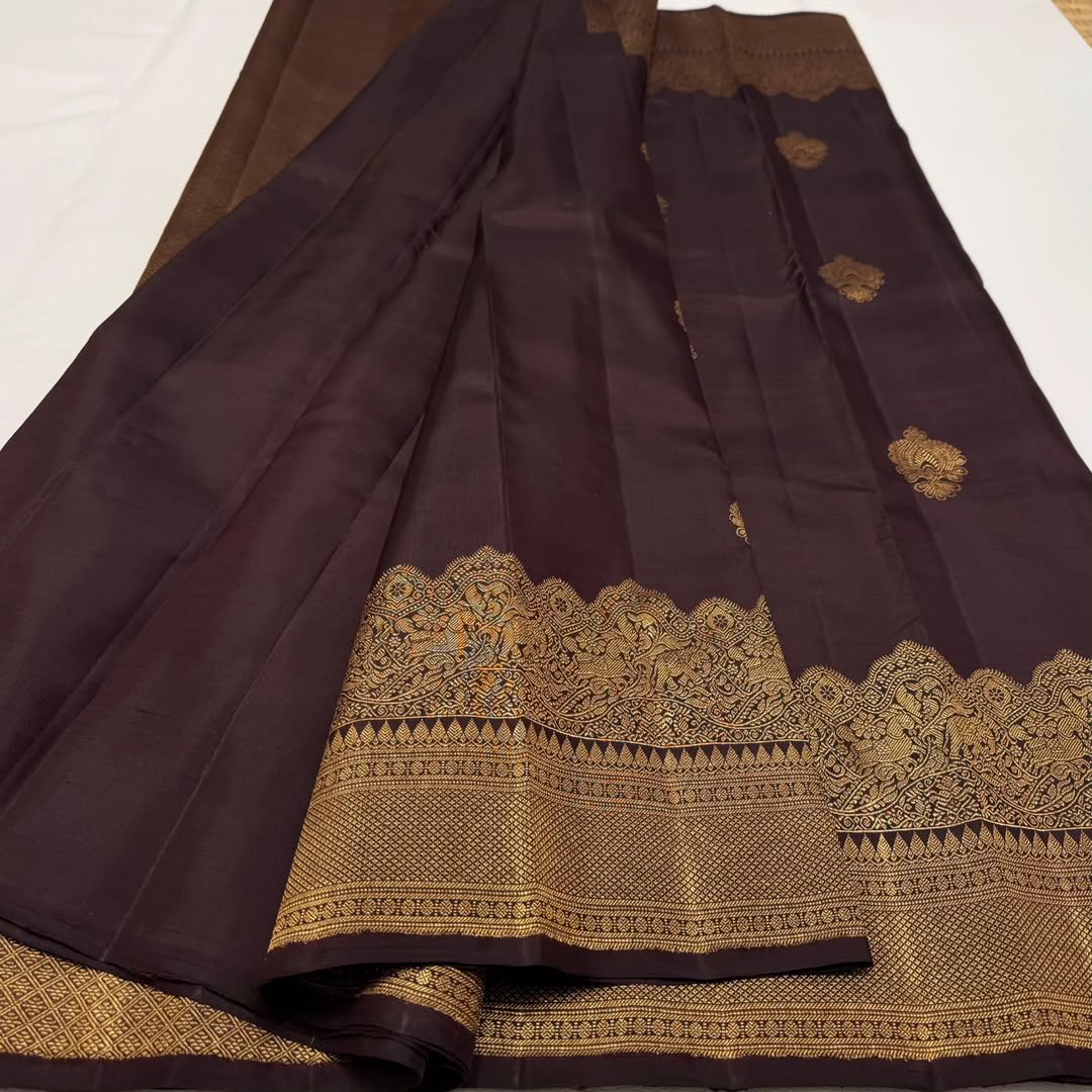 Banarasi Soft Silk Saree Colour 2 with Brocade and Gold Zari by DCPL