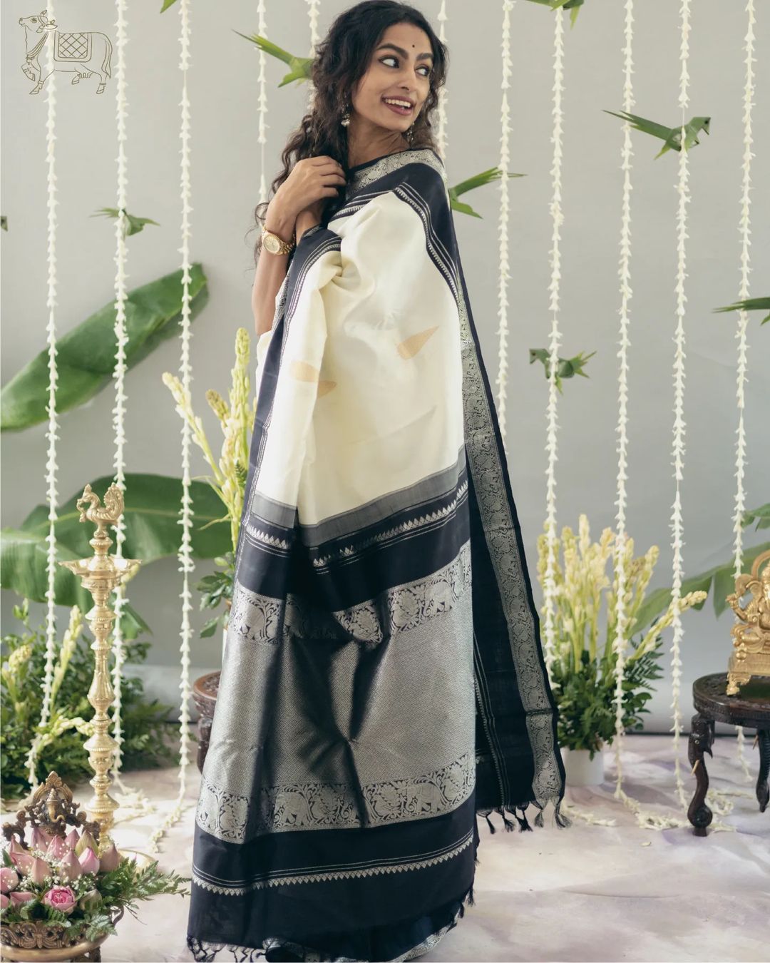 Regal Heritage Banarasi Soft Silk Saree Gold Silver Zari