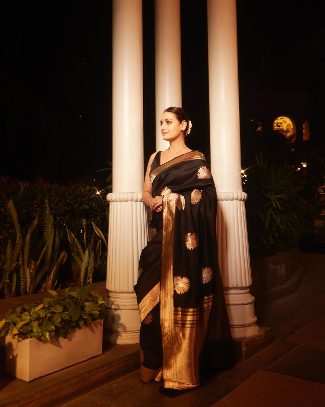 Ethereal Grace Banarasi Soft Silk Saree Minimal Zari