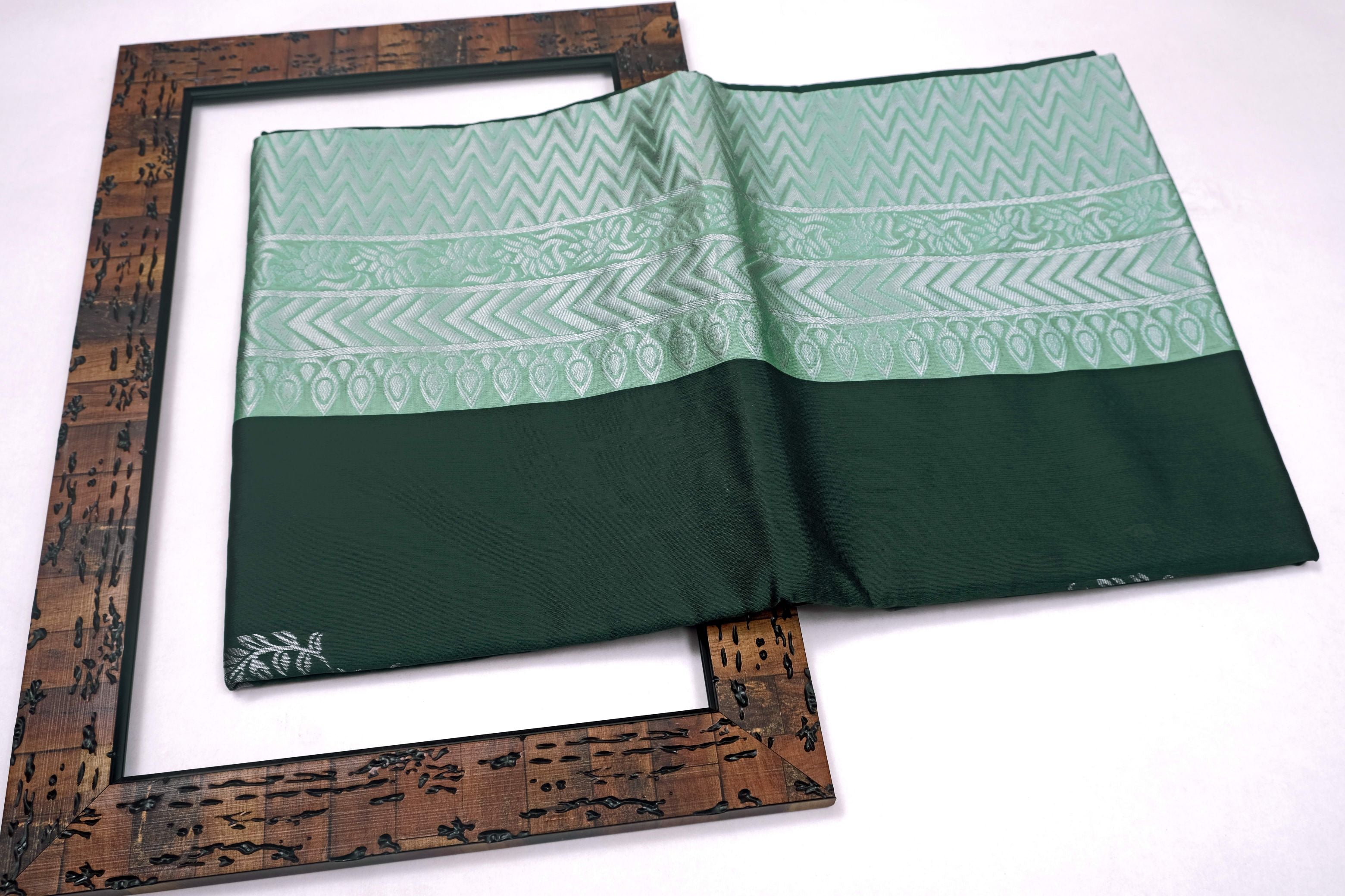Banarasi Silk Butta Saree – Burgundy Beauty with Gold & Silver Zari