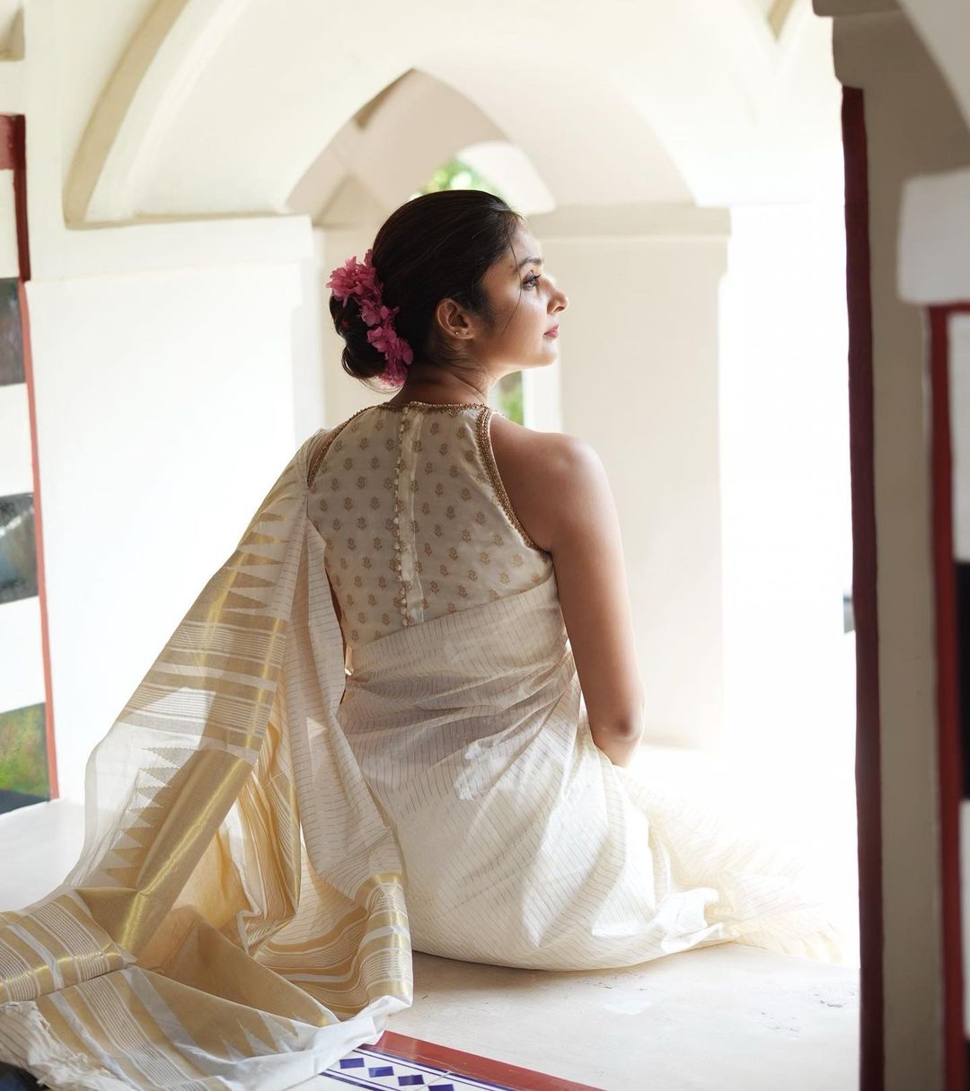 Traditional Kanjivaram Silk Saree – Red with Double Zari Borders