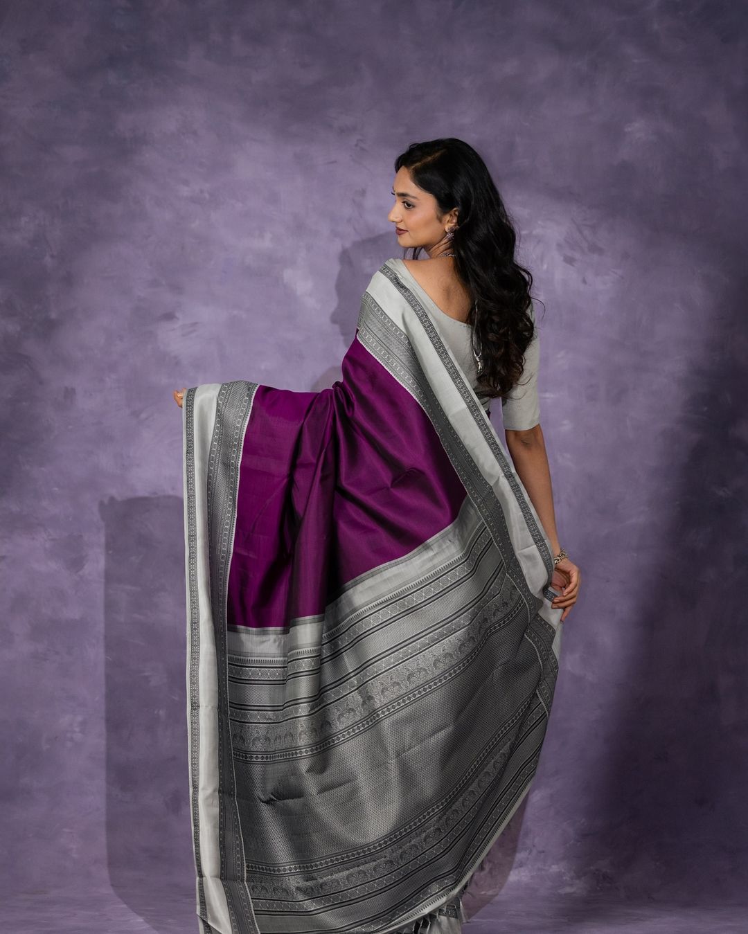 Majestic Aura Banarasi Soft Silk Saree with Gold Zari