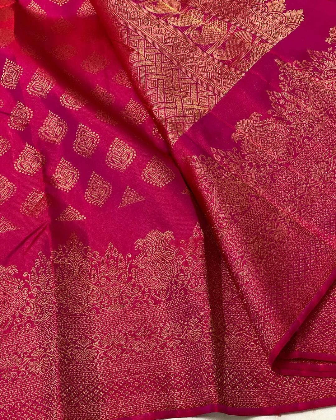 Royal Heritage Banarasi Soft Silk Saree with Copper Zari Weaving – Colour 1