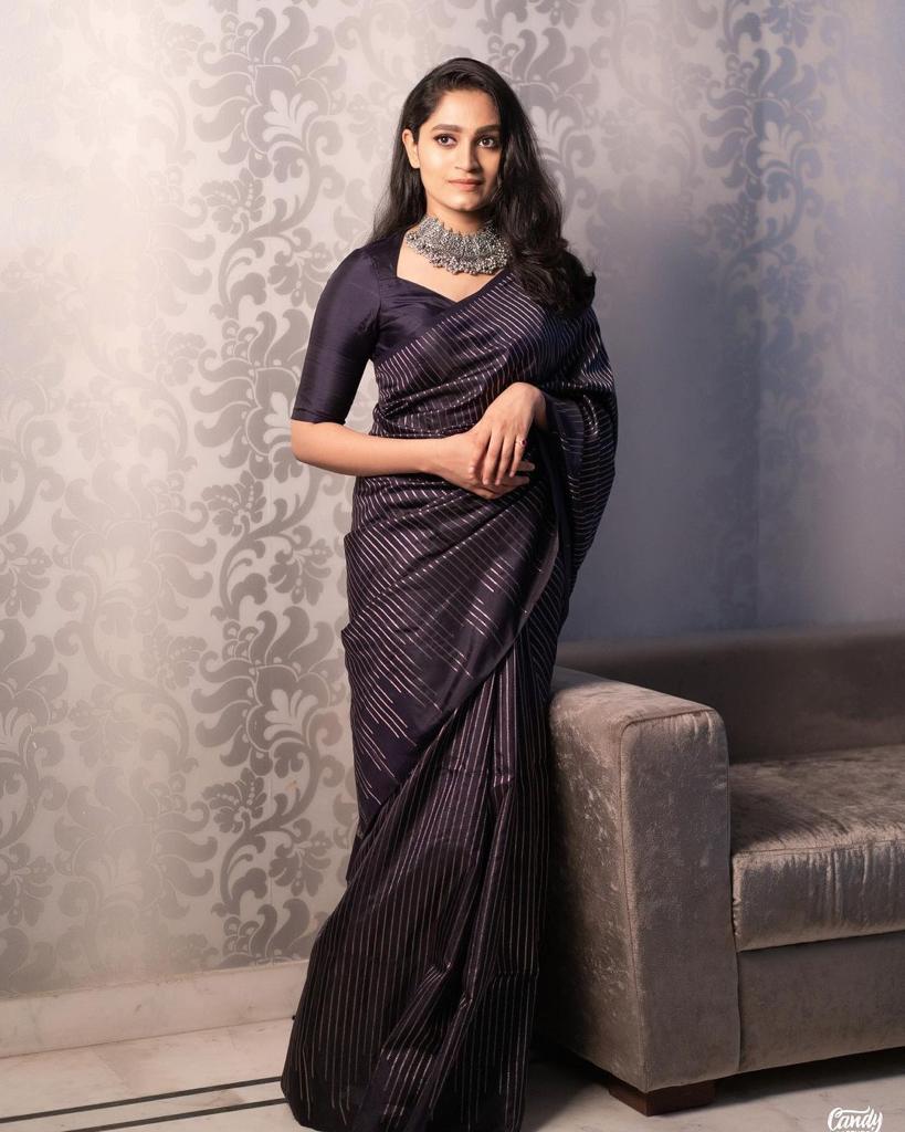 Punch Handcrafted Kanjivaram Banarasi Silk Saree