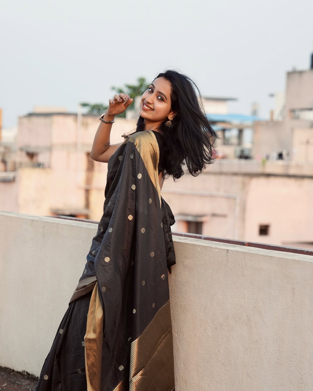 Modern Minimalist Banarasi Saree in Luxurious Soft Silk (Colour 1)