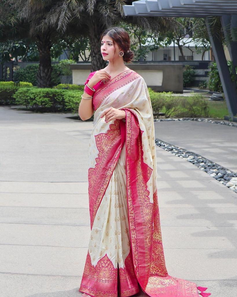 Elegant Kanjivaram Silk Saree by Weave