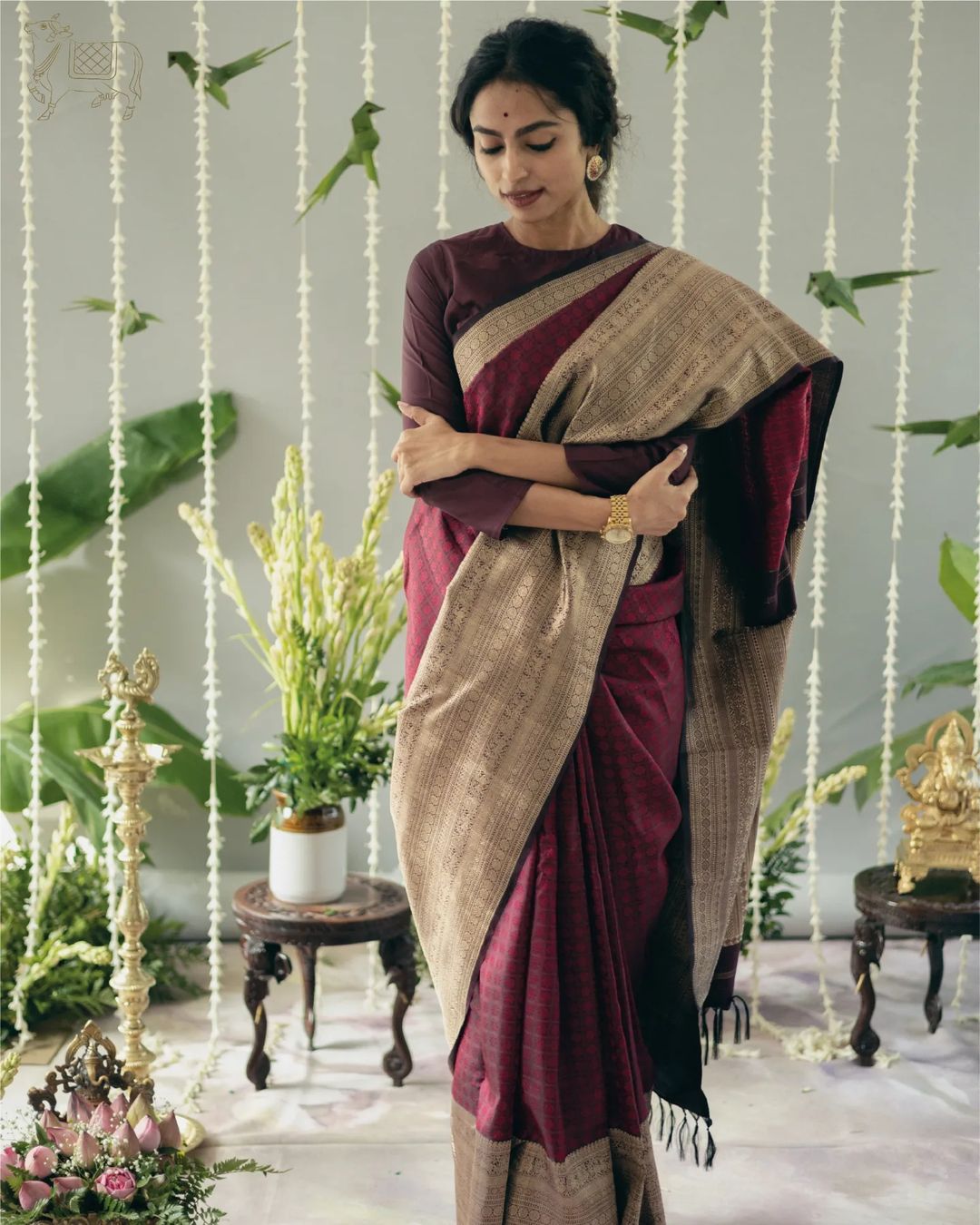 Royal Legacy Banarasi Soft Silk Saree Gold Zari