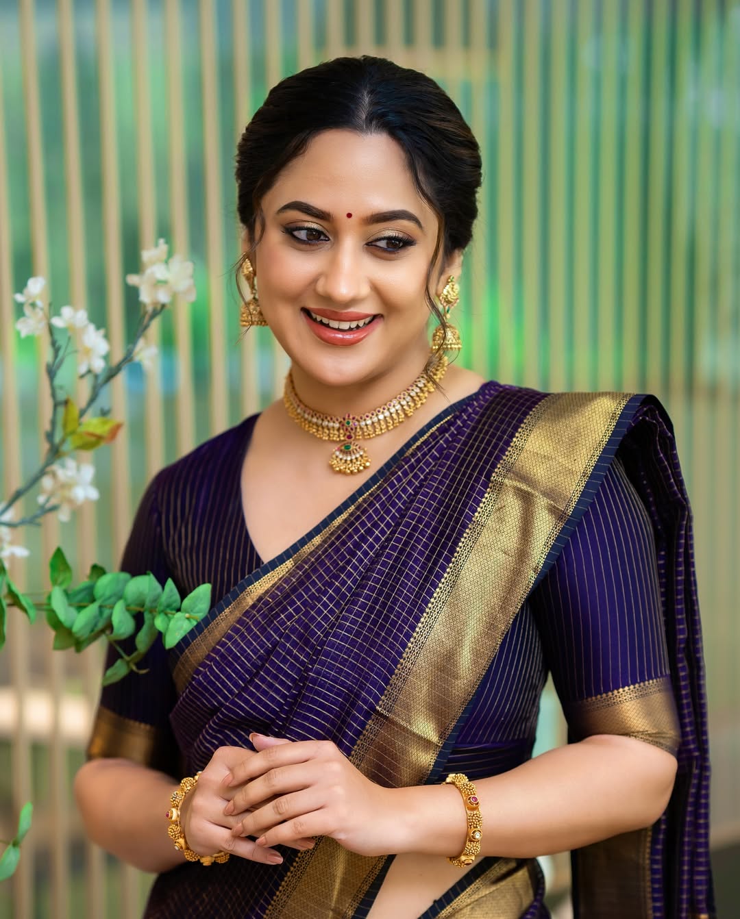 Radiant Simplicity Banarasi Soft Silk Saree Copper Zari