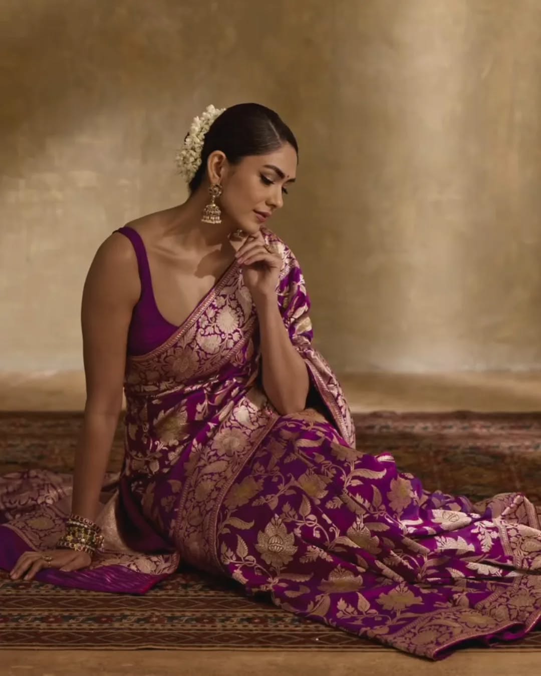 Ethereal Charm Banarasi Soft Silk Saree with Gold Zari