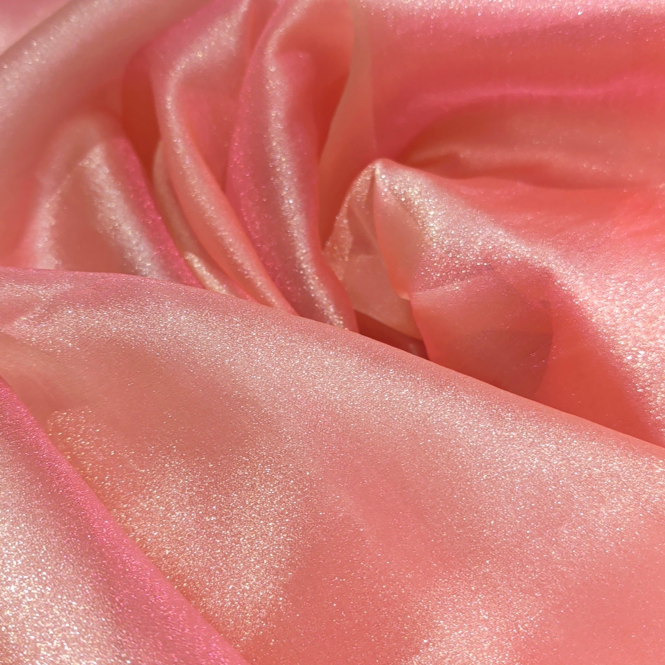 Baby Pink Organza Zari Fabric 1 Meter | Sheer Lightweight Designer Fabric for Saree, Dupatta, Blouse & Ethnic Wear
