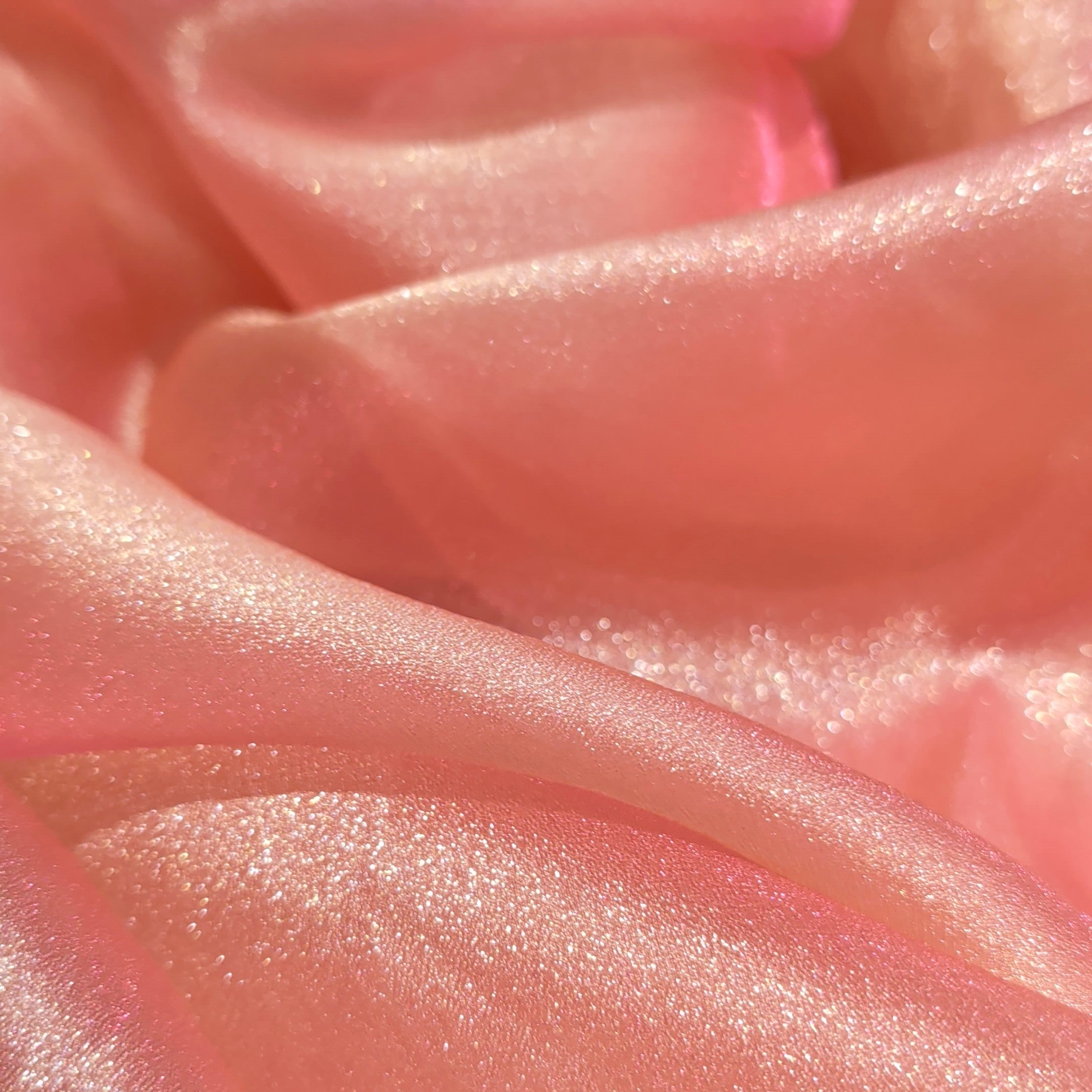 Baby Pink Organza Zari Fabric 1 Meter | Sheer Lightweight Designer Fabric for Saree, Dupatta, Blouse & Ethnic Wear