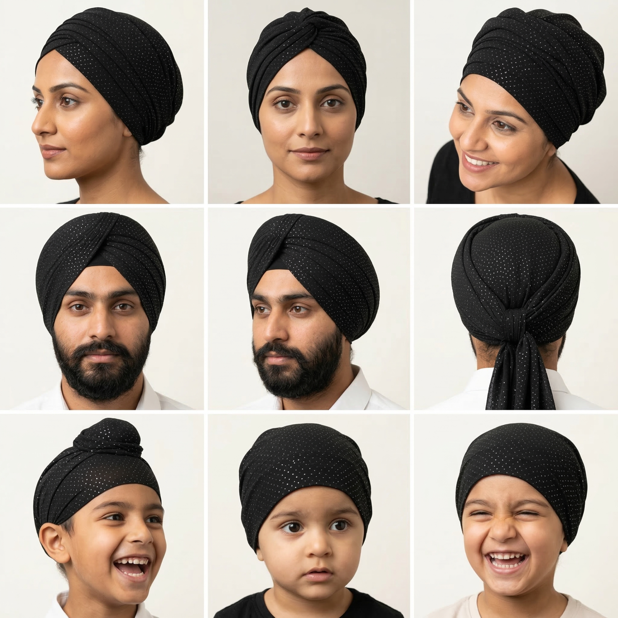 Premium Sparkle Georgette Turban Fabric – Lightweight Stylish Pagdi & Head Wrap Cloth