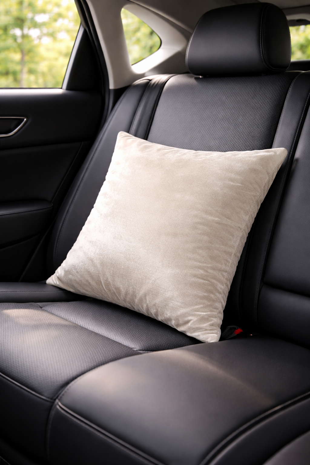 Cream Velvet Cushion | Soft Elegant Decorative Cushion