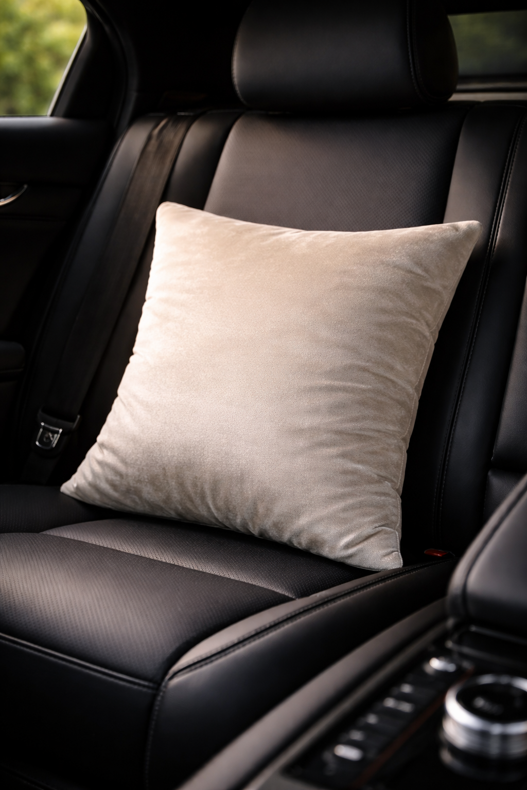 Cream Velvet Cushion | Soft Elegant Decorative Cushion