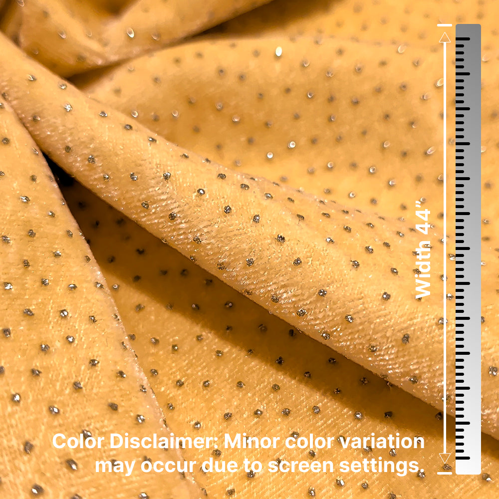 Gold Sparkle Velvet Fabric – Premium Shimmer Finish | 1 Meter