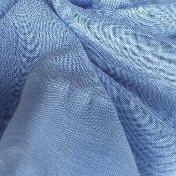 Royal Blue Premium Linen Fabric for Kurti, Blouse & Dress Material | Soft Breathable Linen Cloth
