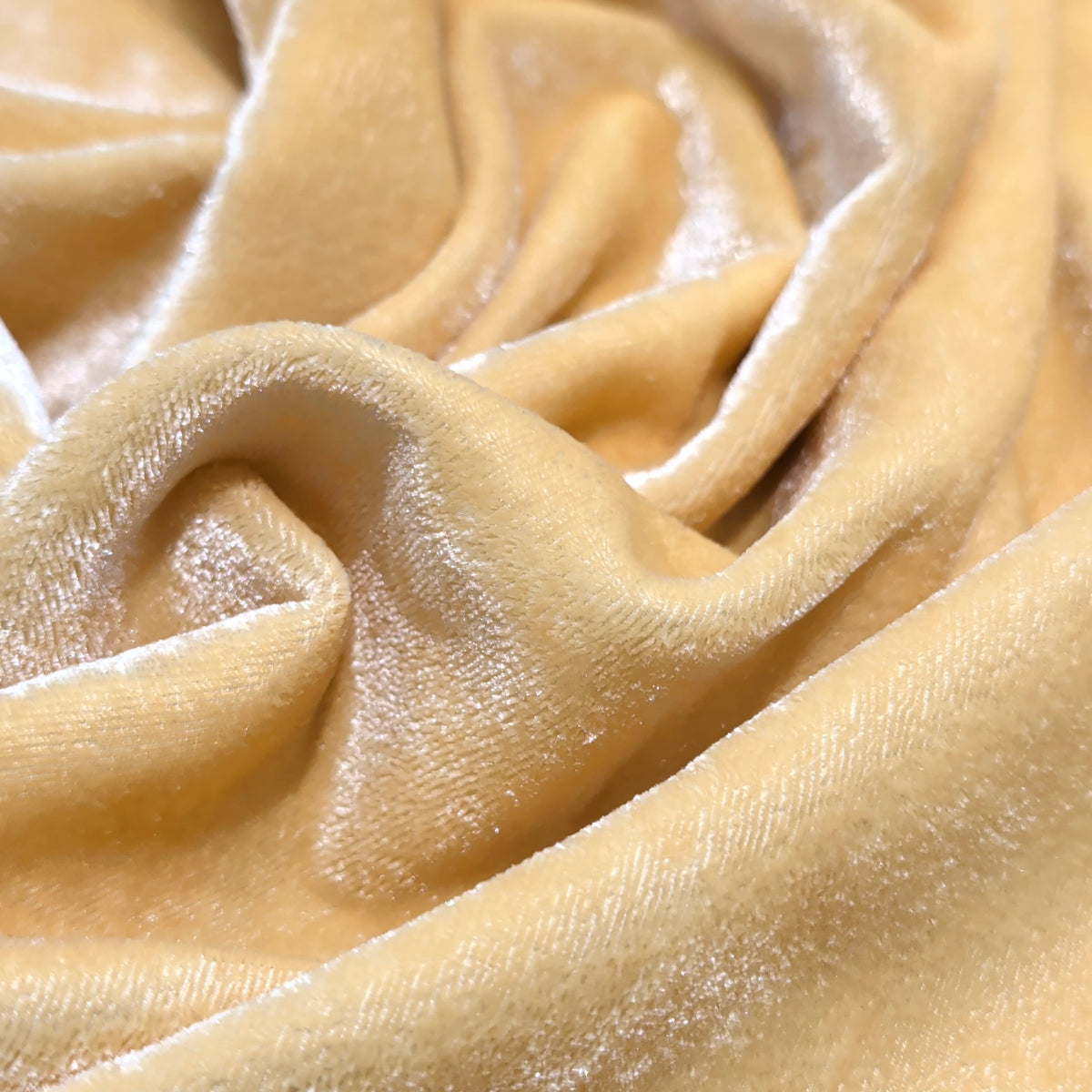 Plain Velvet Fabric Gold – 1 Meter Unstitched Blouse Fabric | 44 Inch Width | 220 GSM