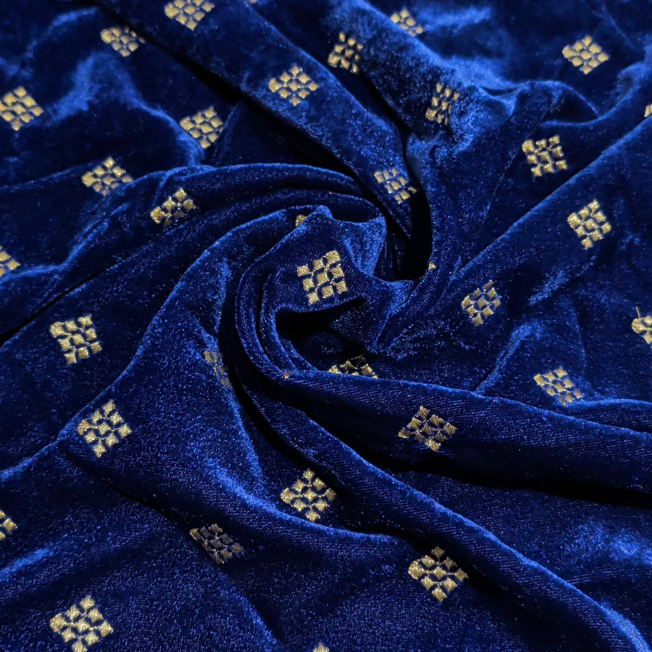 Premium Square Butti Embroidery Fabric – 1 Meter Cut | Elegant Designer Embroidered Material for Kurti, Blouse & Ethnic Wear