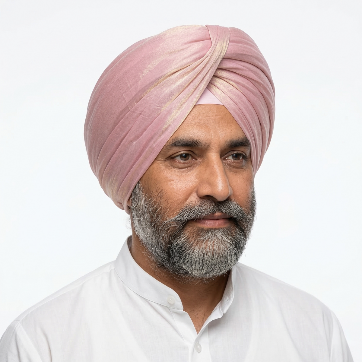 Gold Sheen Satin Turban Fabric 5.5 Meter | Premium Sikh Pagdi Cloth