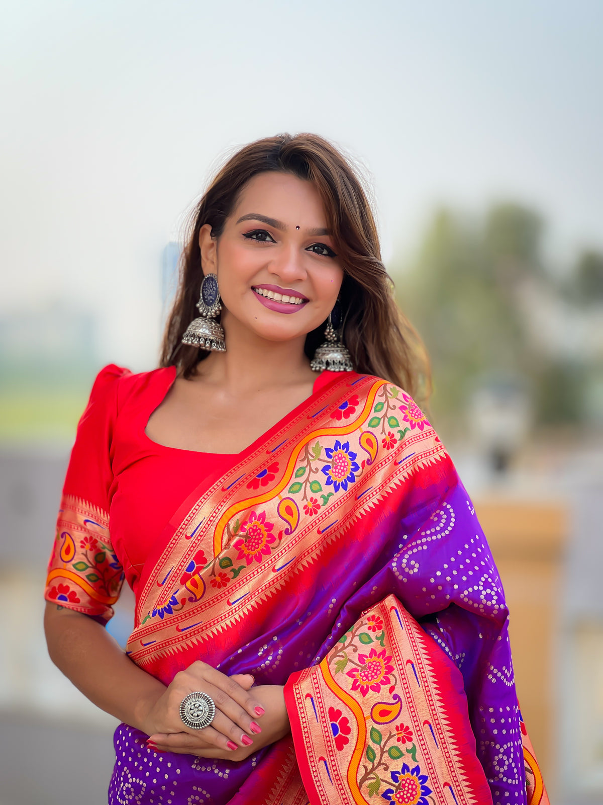 Soft Banarasi Silk Saree; Pure Silk Zari Weaving Saree; Traditional Meenakari Work Banarasi Sari; Rich Woven Pallu; Tassels on Pallu; Matching Soft Silk Woven Blouse Piece