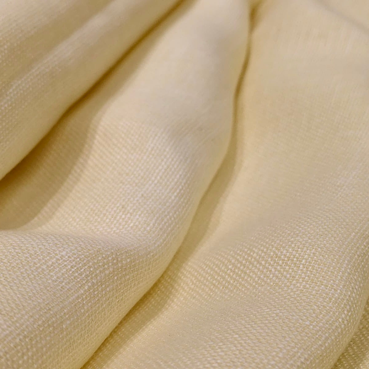 Ivory Beige Premium Linen Fabric for Kurti, Blouse & Dress Material | Soft Breathable Linen Cloth