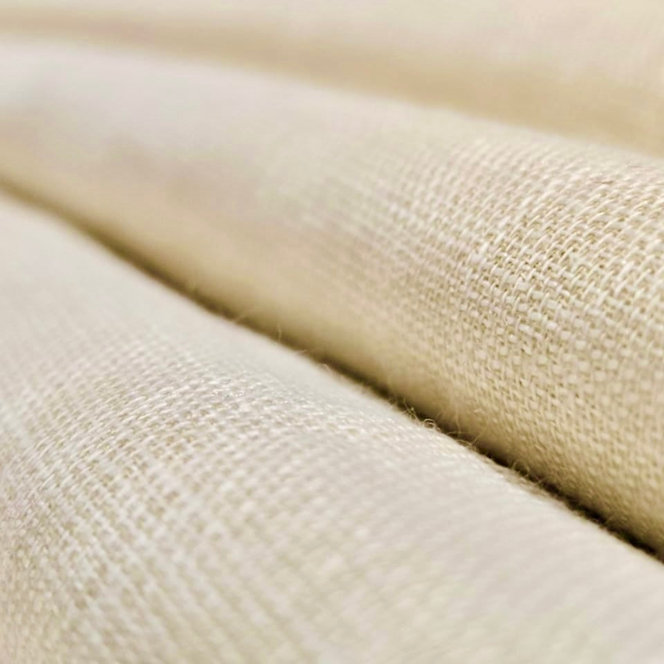 Premium Ivory Cream Linen Fabric for Kurti Shirt and Dress | Soft Breathable Plain Linen Cloth | Boutique Quality Fabric