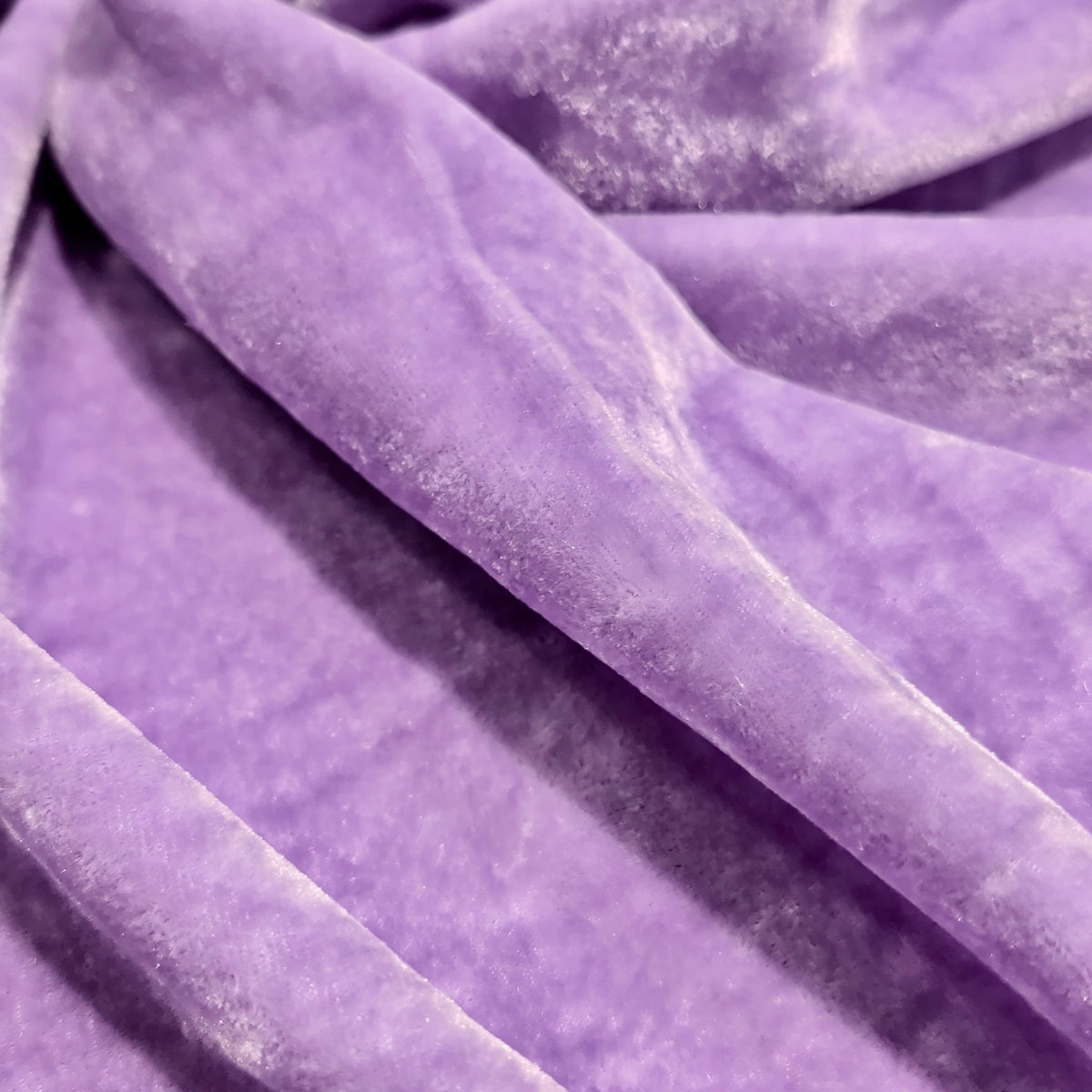 Plain Velvet Fabric Lavender – 1 Meter Unstitched Blouse Fabric | 44 Inch Width | 220 GSM