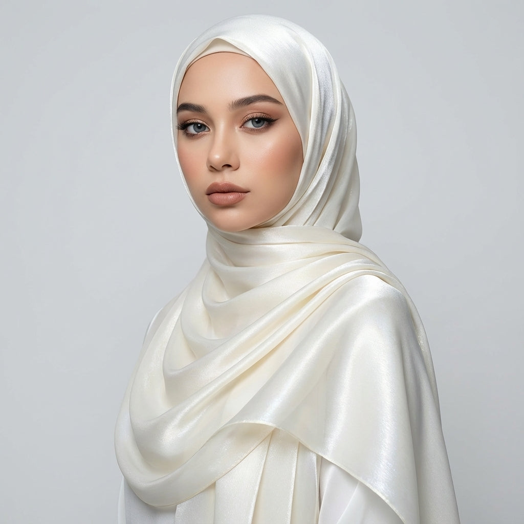 Fendi Satin Hijab – Smooth Finish Elegant Modest Scarf for Women