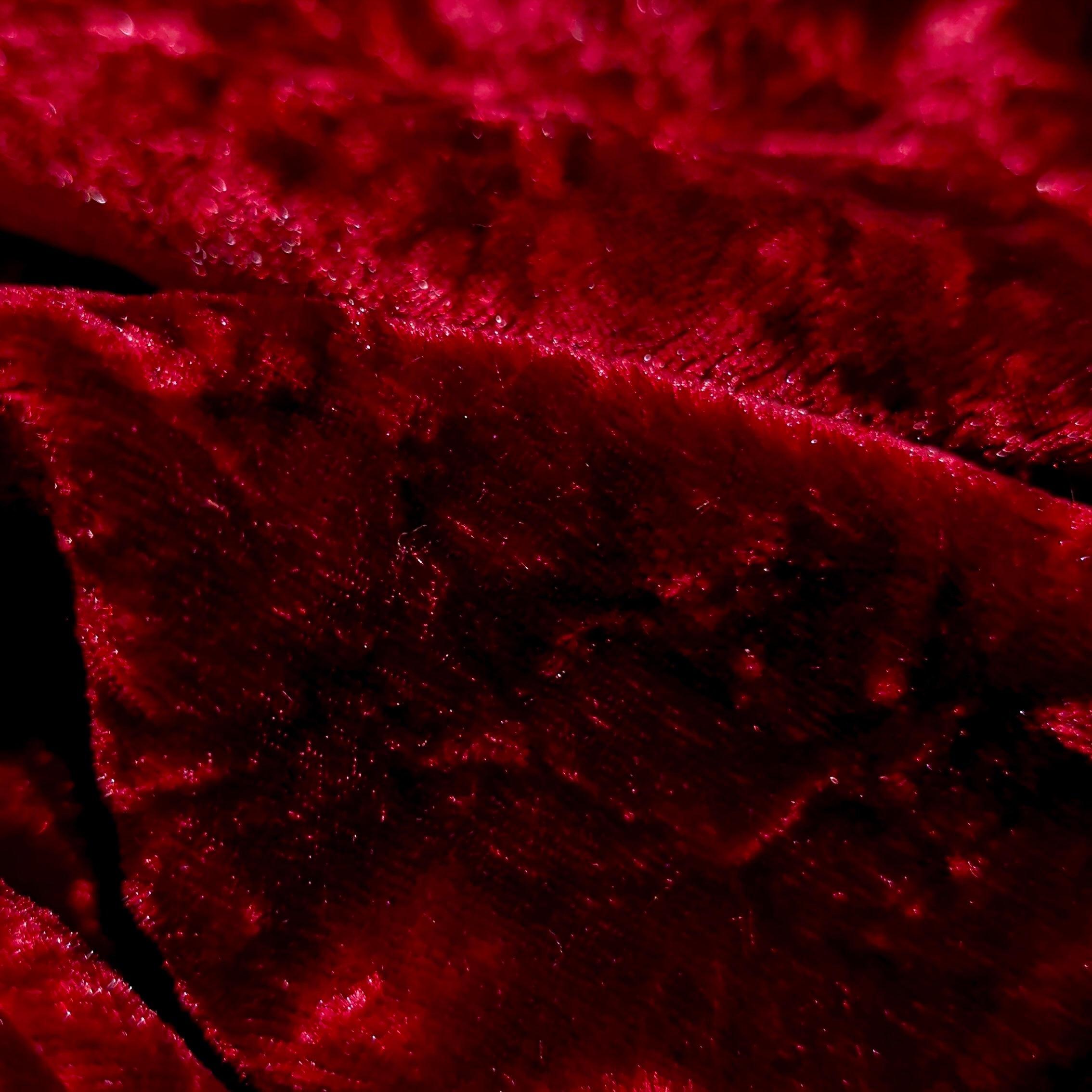 Close-up of red textured fabric
