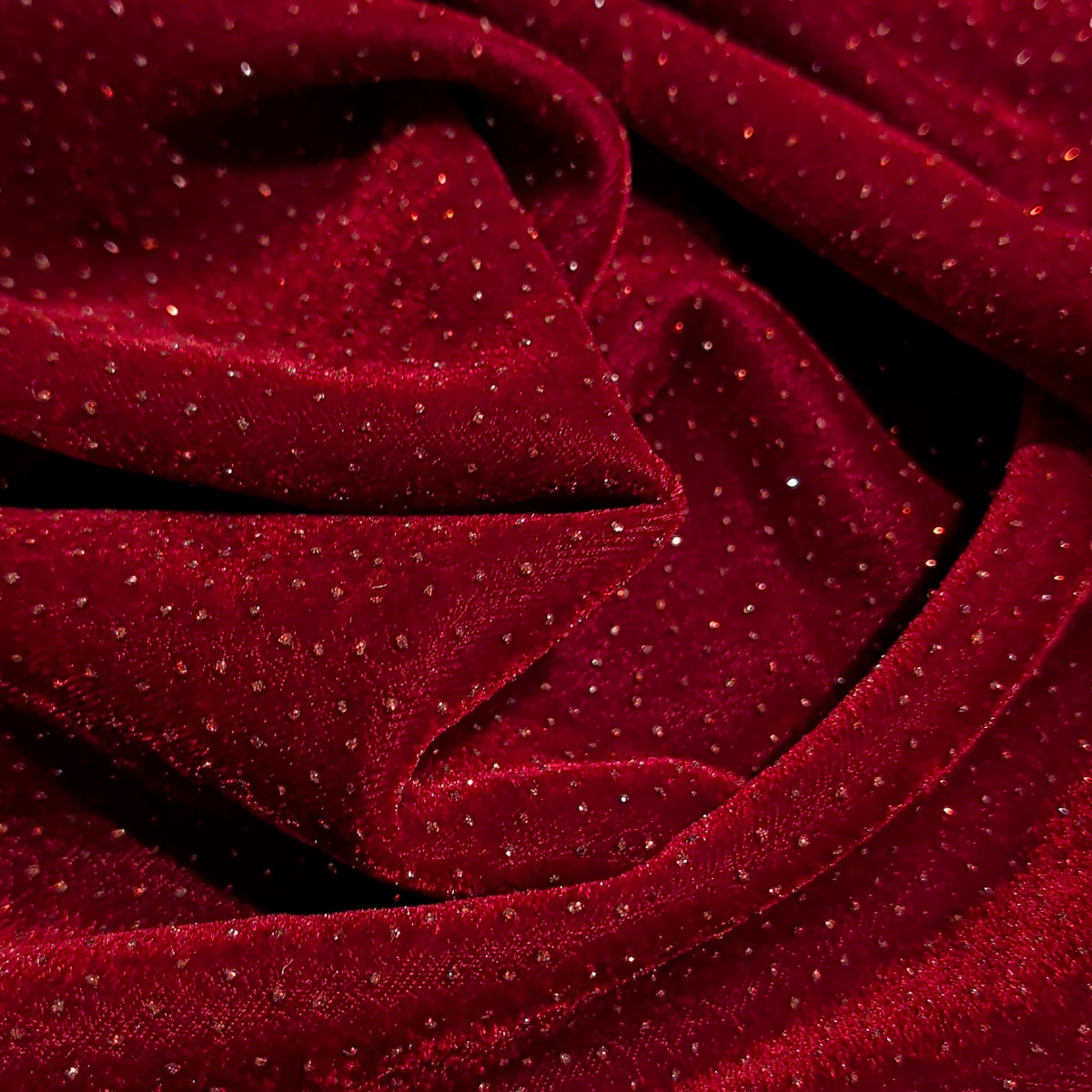 Maroon Sparkle Velvet Fabric – Premium Shimmer Finish | 1 Meter