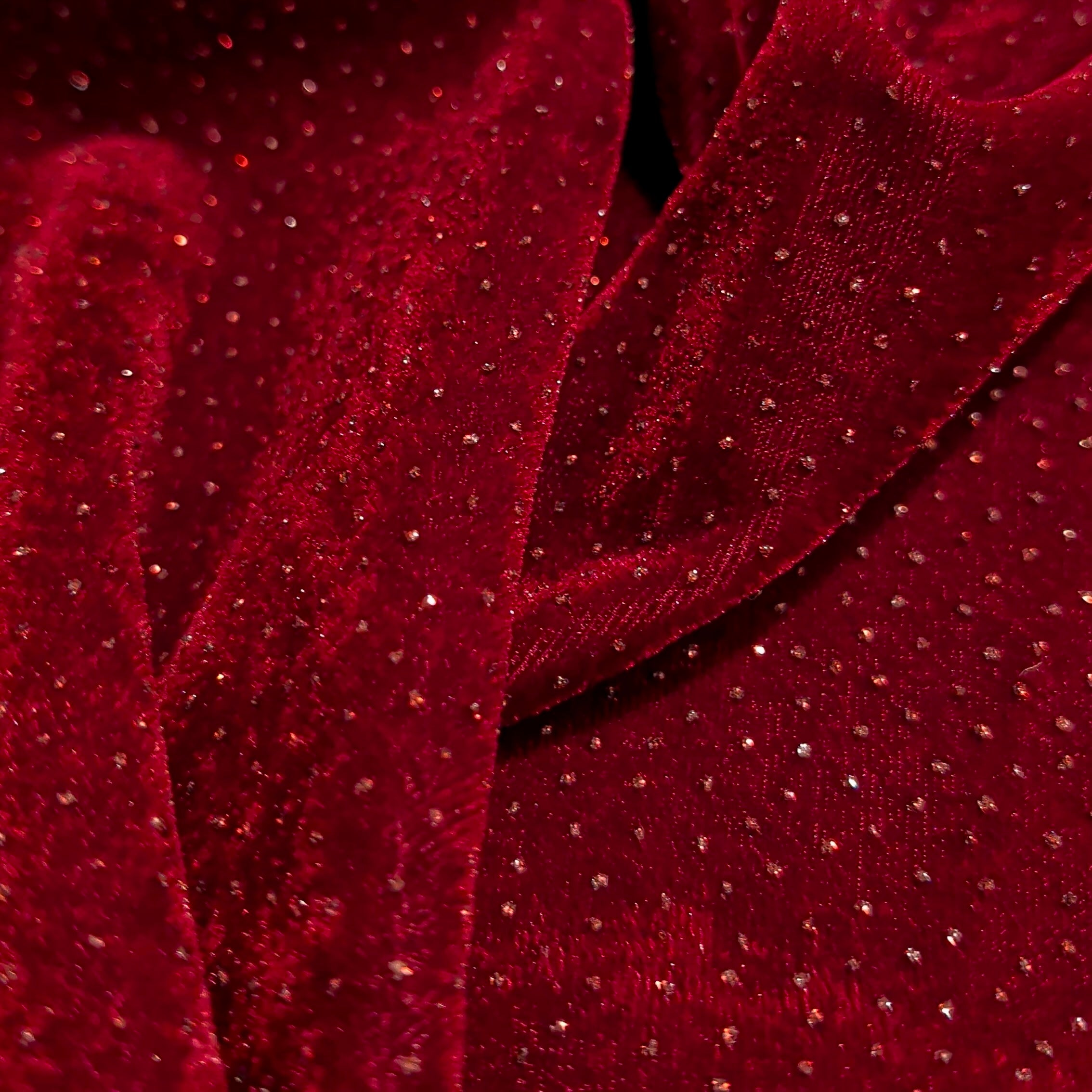 Sparkle Velvet Fabric 1 Meter for Kurti, Dress, Lehenga & Frock | Soft Shimmer Velvet Cloth