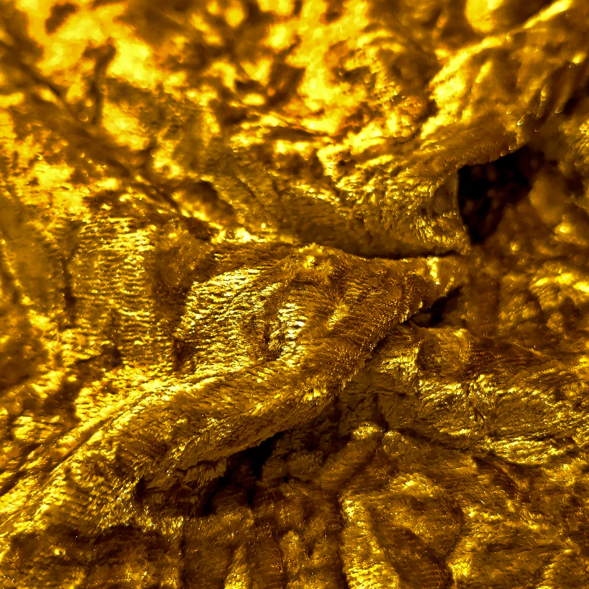 Mustard Crush Velvet Fabric – Premium Soft Texture | By Meter