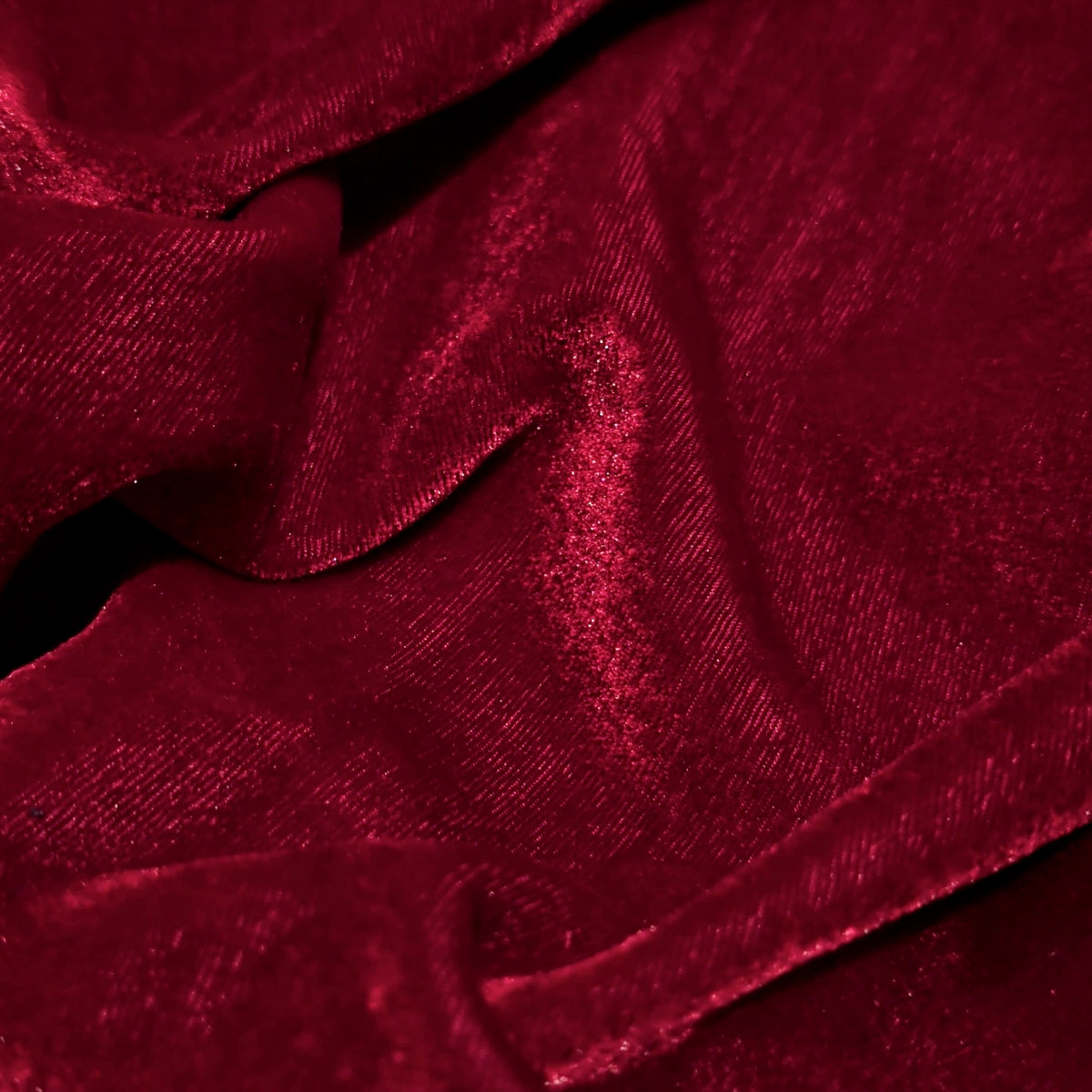 Solid Velvet Fabric for Blouse – Plain Unstitched Velvet Cloth – Maroon – 1 Meter