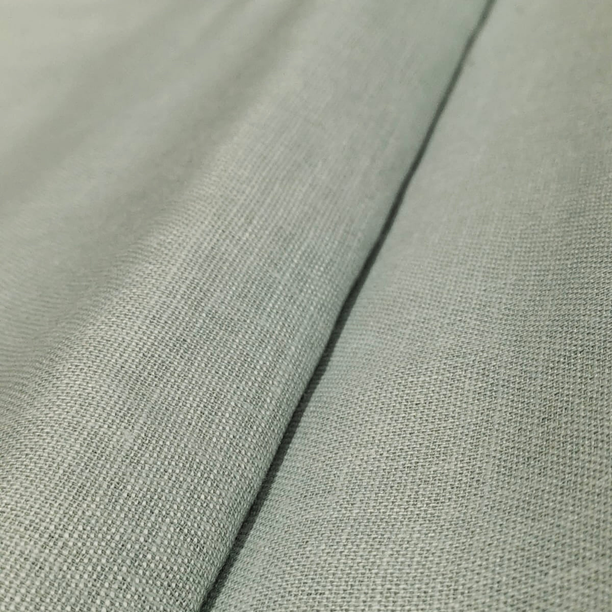 Mint Green Premium Linen Fabric for Kurti, Blouse & Dress Material | Soft Breathable Linen Cloth