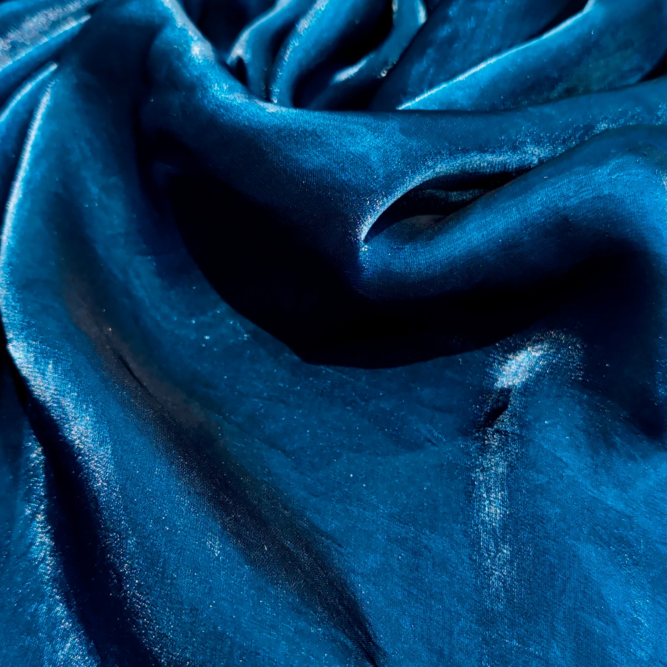 Navy Blue Fandi Fabric – Soft Lightweight Plain Fabric for Kurti, Gown & Designer Dresses