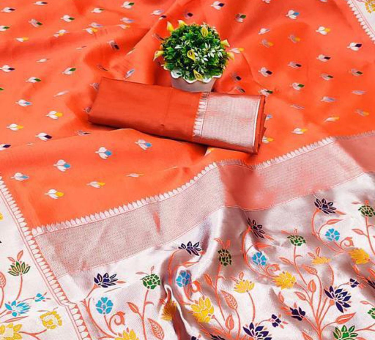 Banarasi Soft Silk Saree with Lustrous Finish & Elegant Appeal