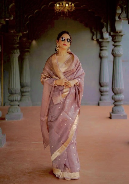 Radiant Grace Banarasi Soft Silk Saree with Gold Zari – Colour 9