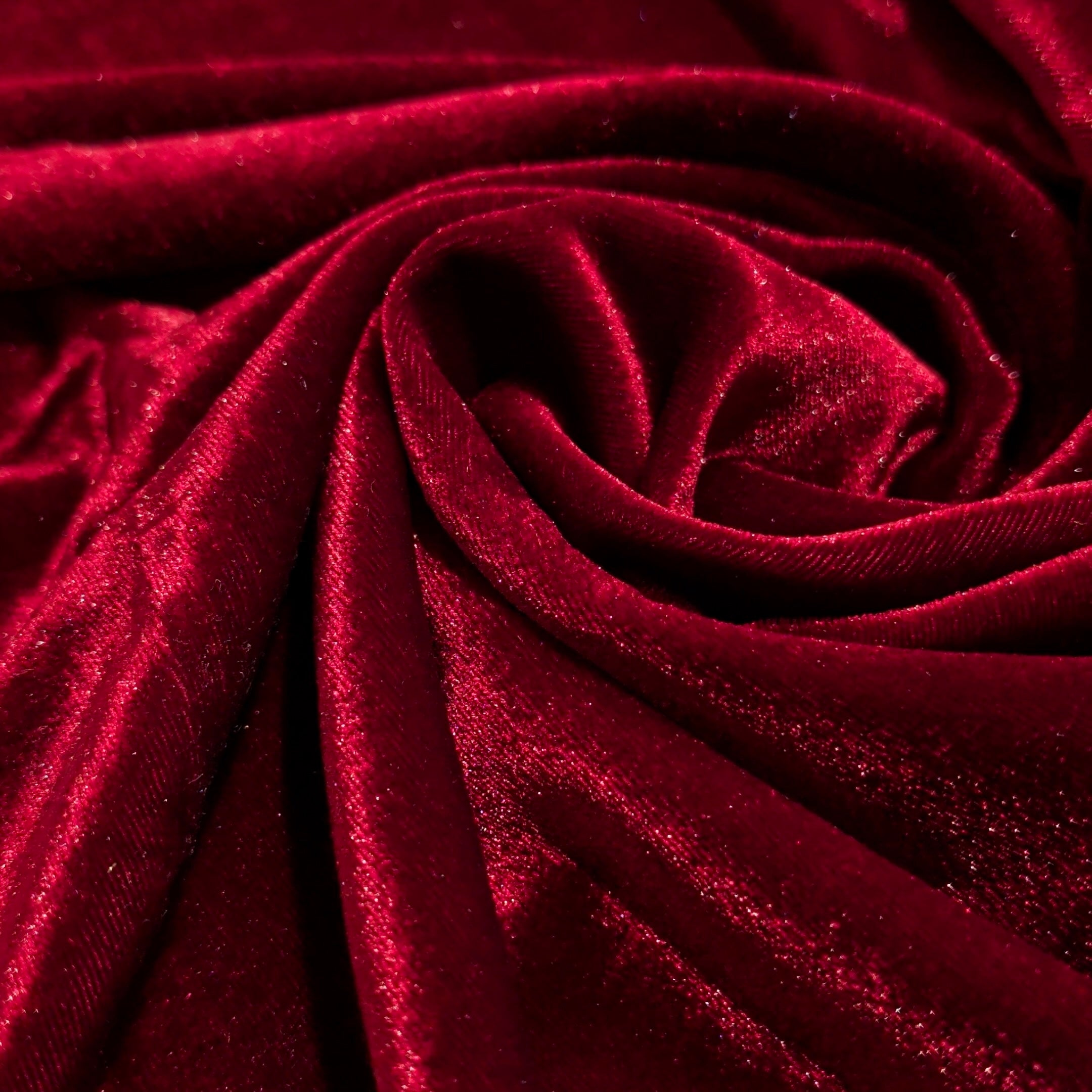 Maroon Ice Velvet Fabric – Premium Soft Finish | By Meter