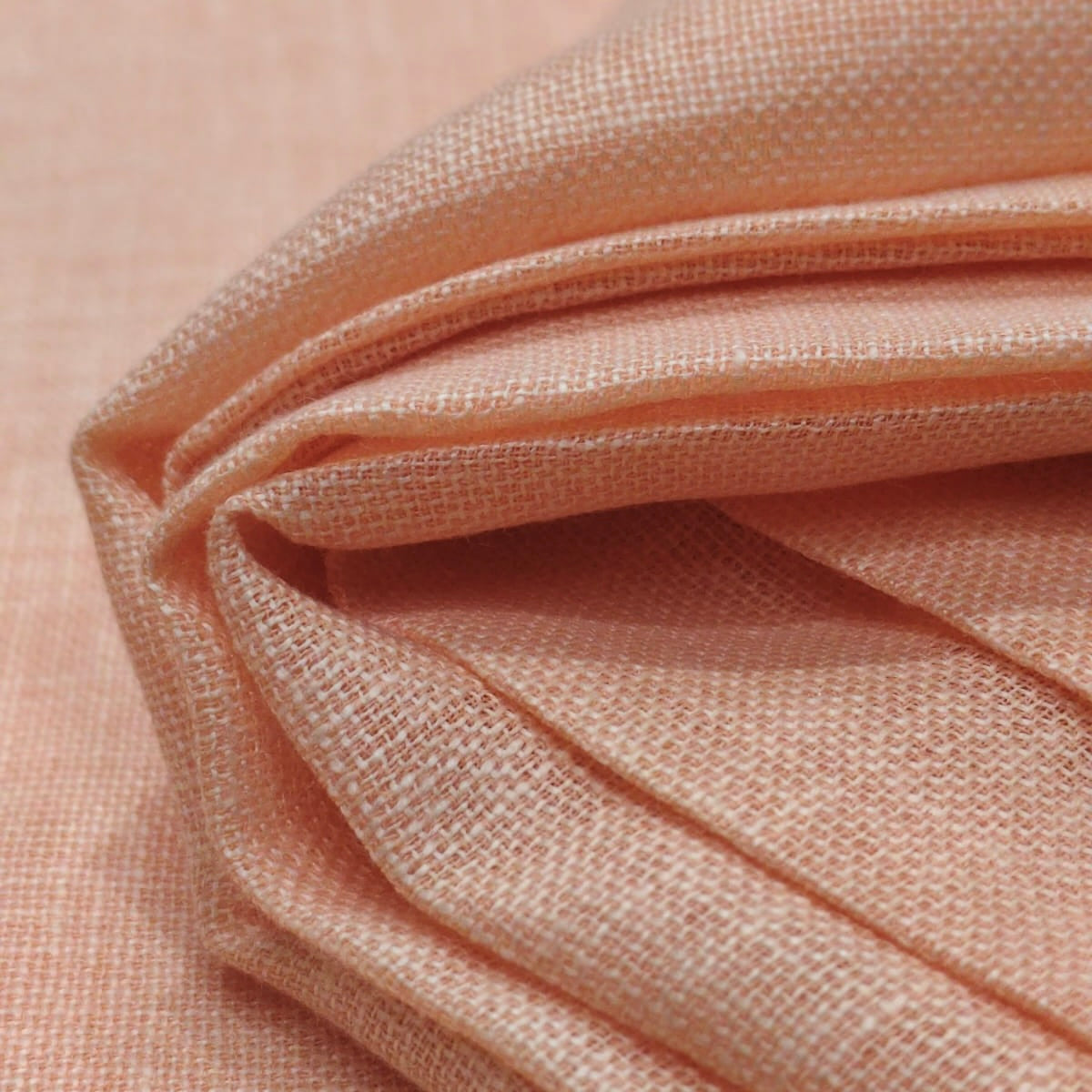 Peach Beige Premium Linen Fabric for Kurti, Blouse & Dress Material | Soft Breathable Linen Cloth
