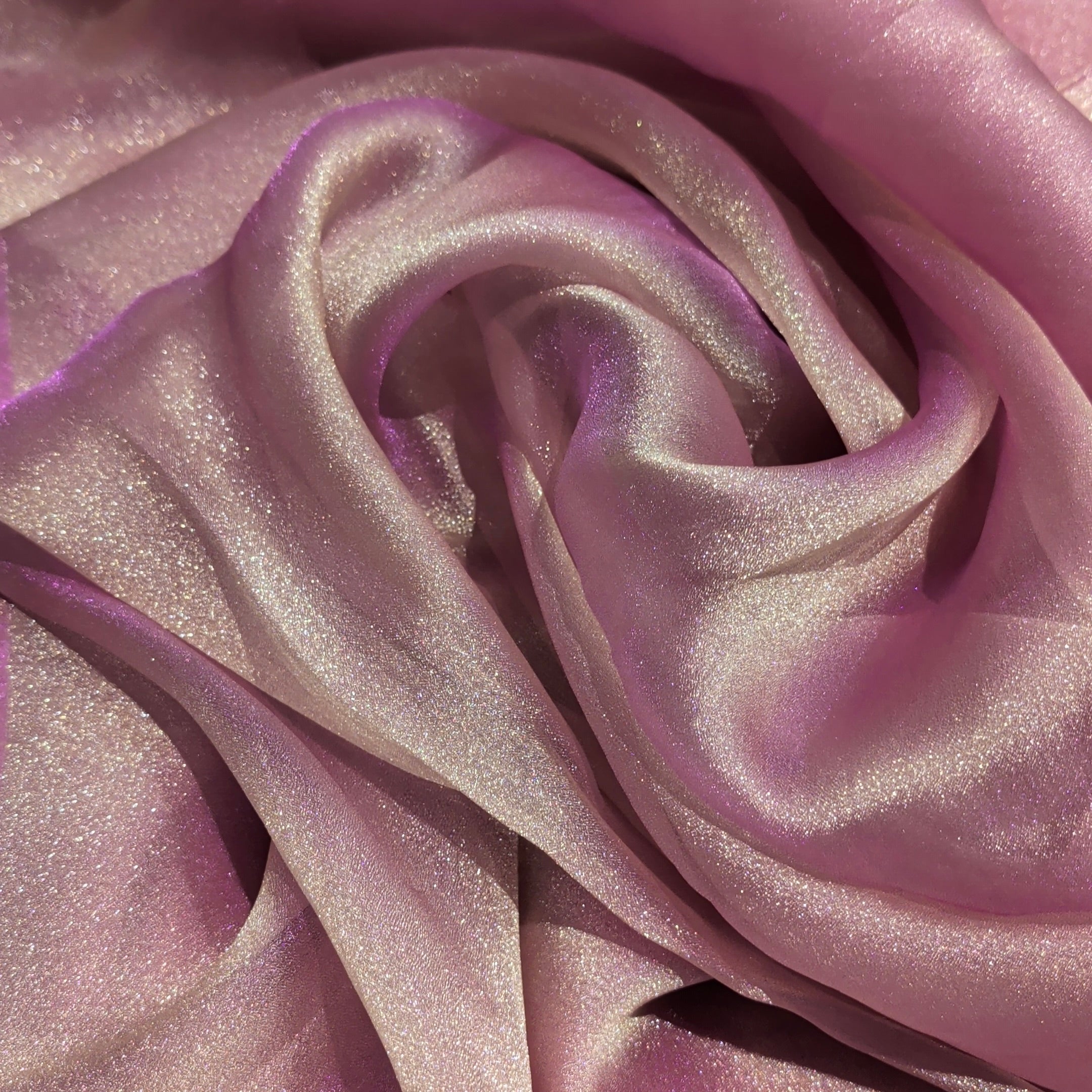 Peach Pink Organza Zari Fabric 1 Meter | Lightweight Sheer Designer Fabric for Saree, Dupatta, Blouse & Ethnic Wear