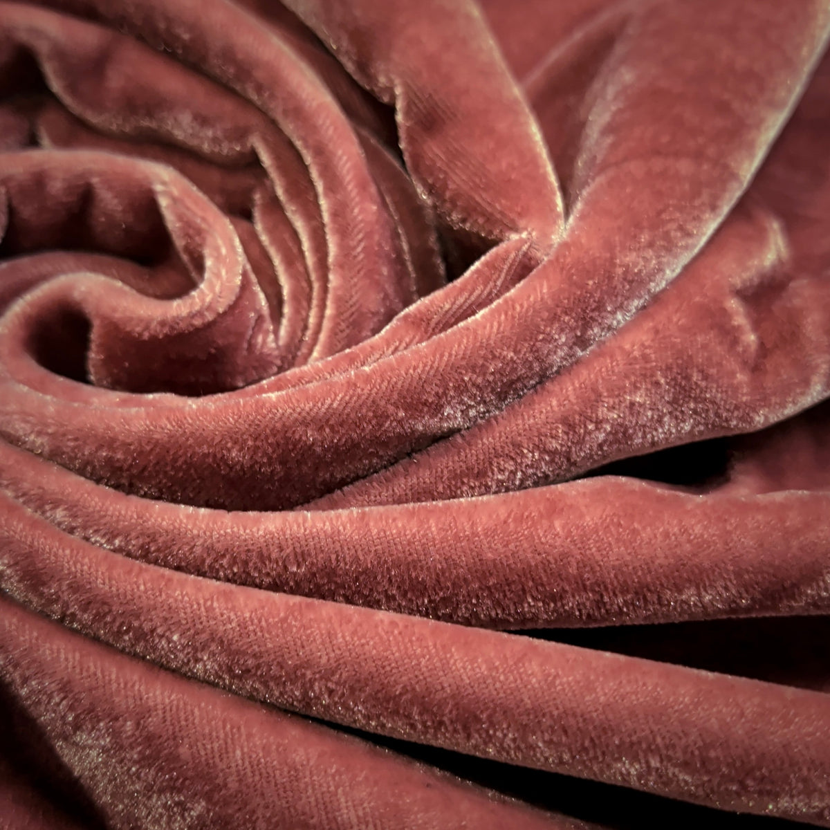 Solid Velvet Fabric for Blouse – Plain Unstitched Velvet Cloth – Rose – 1 Meter
