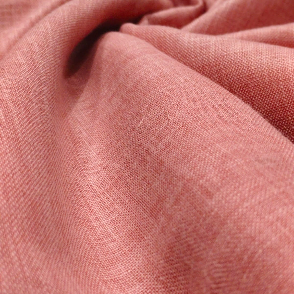 Rosewood Pink Premium Linen Fabric for Kurti, Blouse & Dress Material | Soft Breathable Linen Cloth