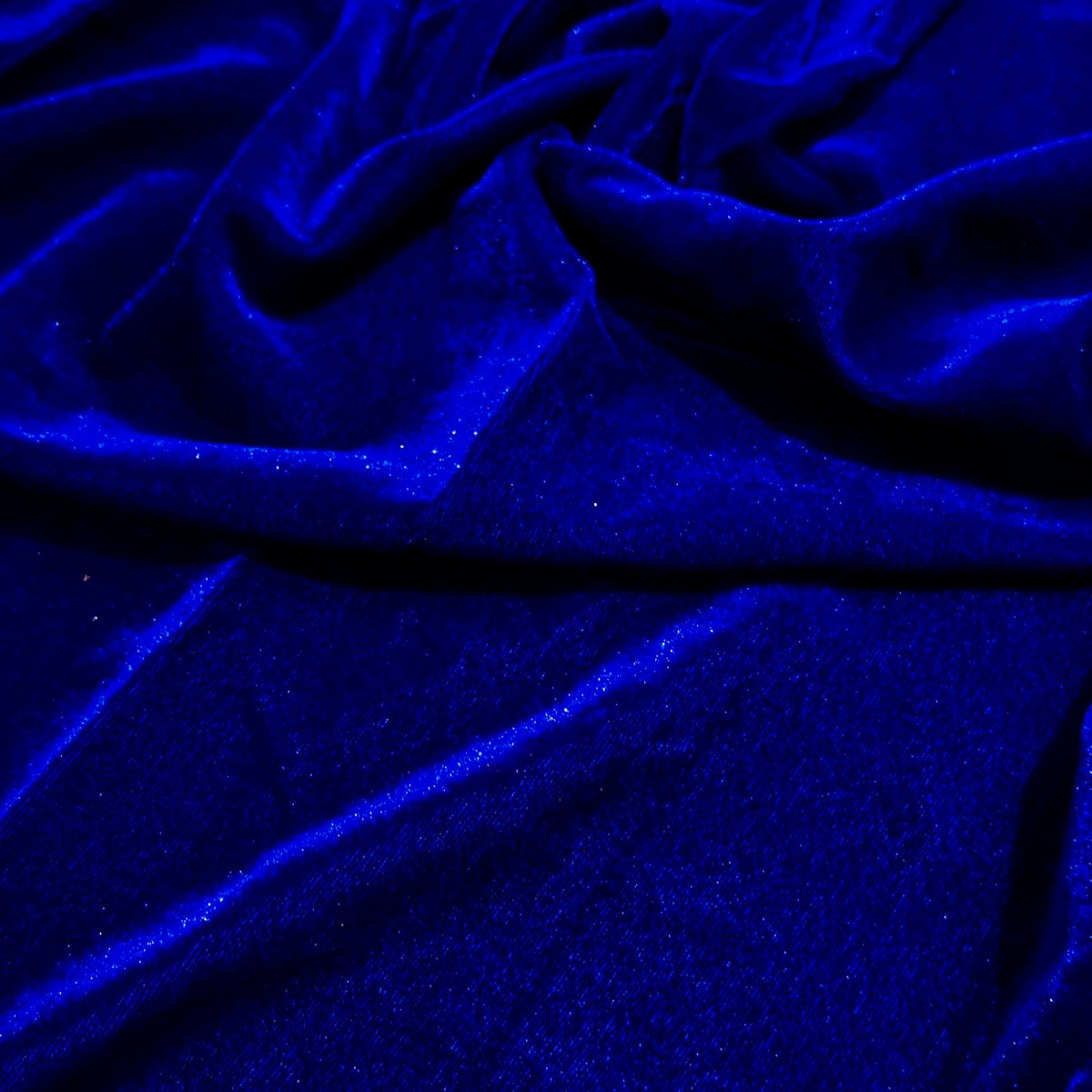 Solid Velvet Fabric for Blouse – Plain Unstitched Velvet Cloth – Royal Blue – 1 Meter