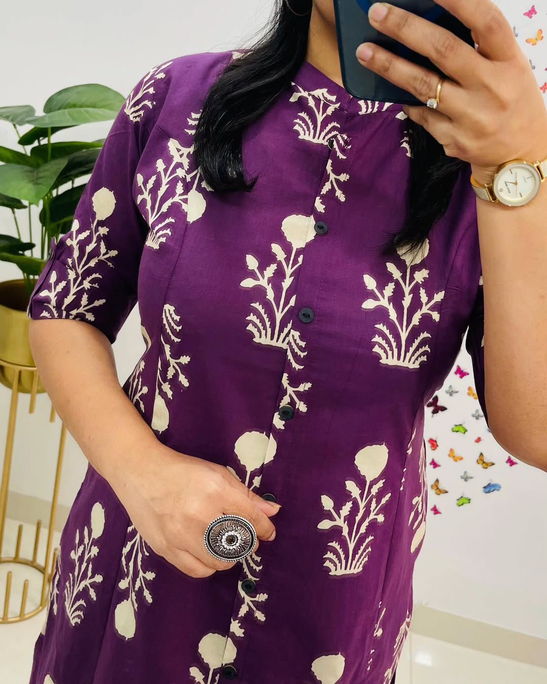 Designer Heavy Rayon Digital Print A-Line Kurti Co-Ord Set with Ankle Pant